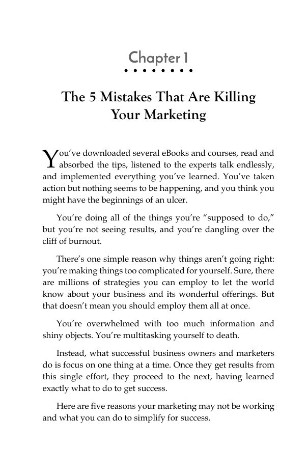 Chapter 1 — The 5 Mistakes